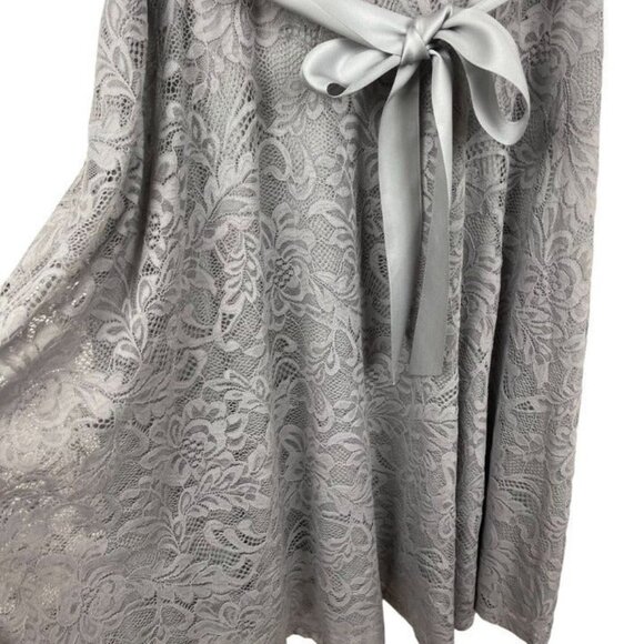 BeryLove Women's Floral Lace Short Sleeve Bridesmaid‎ Dress Size L - Picture 8 of 10